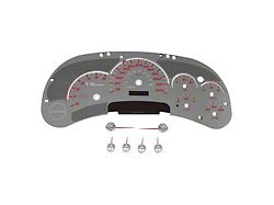 US Speedo Stainless Edition Gauge Face; MPH; Red (03-05 Sierra 1500)