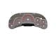 US Speedo Stainless Edition Gauge Face; MPH; Red (2006 Sierra 1500 w/ Transmission Temperature Gauge)