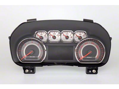 US Speedo Stainless Edition Gauge Face; MPH; Red (14-18 Sierra 1500)