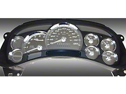 US Speedo Stainless Edition Gauge Face; MPH; White (2006 Sierra 1500)