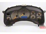 US Speedo Stealth Edition Gauge Face; MPH (99-02 Sierra 1500 w/ Transmission Temperature Gauge)