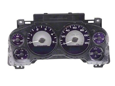 US Speedo Amethyst Edition Gauge Face; MPH (07-14 6.6L Duramax Sierra 2500 HD)