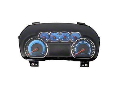 US Speedo Aqua Edition Gauge Face; MPH (15-19 6.6L Duramax Sierra 2500 HD)