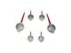 US Speedo Gauge Needles; Satin Hub/Red Pointer (07-14 Sierra 2500 HD)