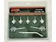 US Speedo Gauge Needles; Satin Hub/White Pointer (07-14 Sierra 2500 HD)