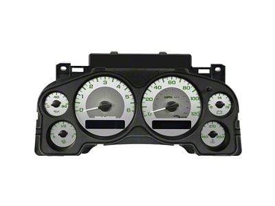 US Speedo Stainless Edition Gauge Face; MPH; Green (07-14 6.0L Sierra 2500 HD)