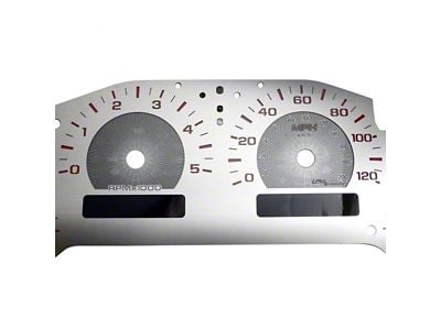 US Speedo Stainless Edition Gauge Face; MPH; Red (07-14 6.6L Duramax Sierra 2500 HD)