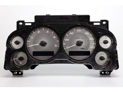 US Speedo Stainless Edition Gauge Face; MPH; White (07-14 6.6L Duramax Sierra 2500 HD)