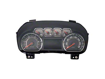 US Speedo Stealth Edition Gauge Face; MPH (15-19 6.6L Duramax Sierra 2500 HD)