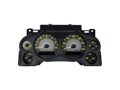 US Speedo Stealth Edition Gauge Face; MPH; White (07-14 6.0L Sierra 2500 HD)