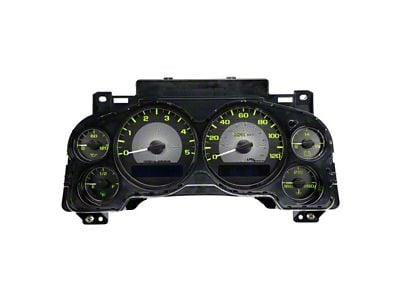 US Speedo Stealth Edition Gauge Face; MPH; Yellow (07-14 6.6L Duramax Sierra 2500 HD)