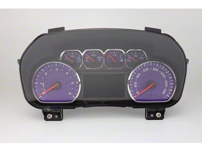 US Speedo Daytona Edition Gauge Face; MPH; Purple (15-19 6.0L Sierra 3500 HD)
