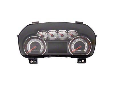 US Speedo Stainless Edition Gauge Face; MPH; Red (15-19 6.0L Sierra 3500 HD)