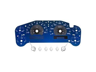 US Speedo Aqua Edition Gauge Face; MPH (07-13 Silverado 1500)