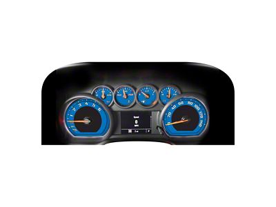 US Speedo Daytona Edition Gauge Face; MPH; Blue (19-21 Silverado 1500, Excluding Diesel)