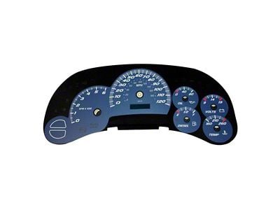 US Speedo Daytona Edition Gauge Face; MPH; Blue (03-05 Silverado 1500)