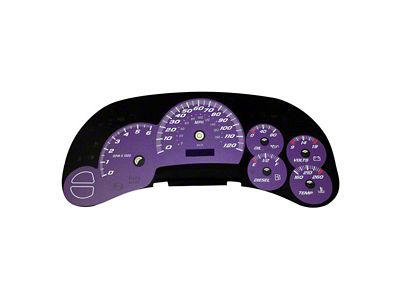 US Speedo Daytona Edition Gauge Face; MPH; Purple (03-05 Silverado 1500)