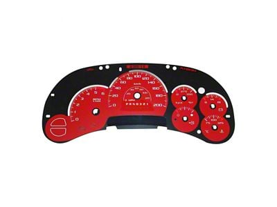 US Speedo Daytona Edition Gauge Face; MPH; Red (2006 Silverado 1500)