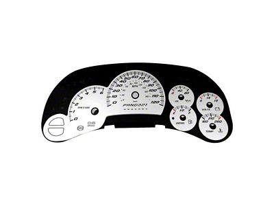 US Speedo Daytona Edition Gauge Face; MPH; White (2006 Silverado 1500)