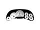 US Speedo Daytona Edition Gauge Face; MPH; White (2006 Silverado 1500 w/ Transmission Temperature Gauge)