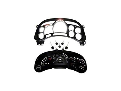 US Speedo Escalade Edition Gauge Cluster Kit; MPH; Black (03-05 Silverado 1500)