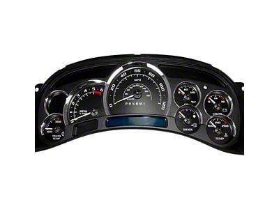 US Speedo Escalade Edition Gauge Cluster Kit; MPH; Black (2006 Silverado 1500 w/ Transmission Temperature Gauge)