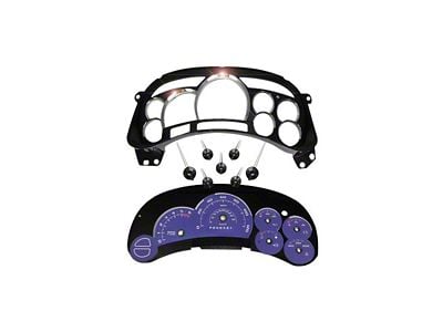 US Speedo Escalade Edition Gauge Cluster Kit; MPH; Purple (2006 Silverado 1500)