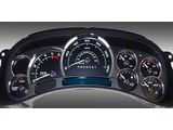 US Speedo Escalade Edition Gauge Face; MPH; Black (2006 Silverado 1500 w/ Transmission Temperature Gauge)