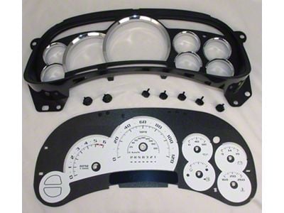 US Speedo Escalade Edition Gauge Face; MPH; White (2006 Silverado 1500)