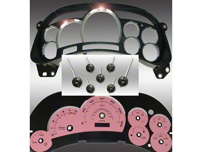 US Speedo Escalade Edition LED Ready Gauge Cluster Kit; MPH; Orange (03-05 Silverado 1500 w/ Transmission Temperature Gauge)