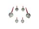 US Speedo Gauge Needles; Satin Hub/Red Pointer (07-13 Silverado 1500)