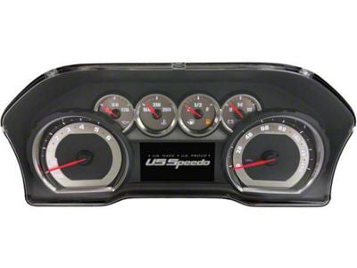 US Speedo Stainless Edition Gauge Face; MPH; Green (19-25 Silverado 1500 LT, LT Trail Boss, RST)