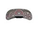 US Speedo Stainless Edition Gauge Face; MPH; Red (2006 Silverado 1500 w/ Transmission Temperature Gauge)