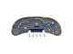 US Speedo Stainless Edition Gauge Face Style 2; MPH; Blue (03-05 Silverado 1500 w/ Transmission Temperature Gauge)