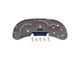 US Speedo Stainless Edition Gauge Face Style 2; MPH; Red (03-05 Silverado 1500 w/ Transmission Temperature Gauge)