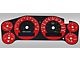 US Speedo Daytona Edition Gauge Face; KMH; Red (07-14 6.0L Silverado 2500 HD)