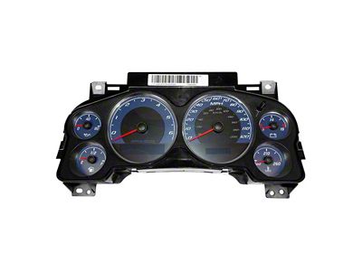 US Speedo Daytona Edition Gauge Face; MPH; Blue (07-14 6.0L Silverado 2500 HD)