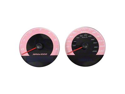 US Speedo Daytona Edition Gauge Face; MPH; Pink (07-14 6.0L Silverado 2500 HD)