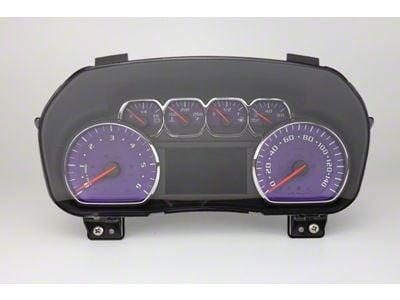 US Speedo Daytona Edition Gauge Face; MPH; Purple (15-19 6.0L Silverado 2500 HD)