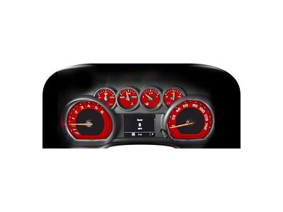 US Speedo Daytona Edition Gauge Face; MPH; Red (20-25 6.6L Gas Silverado 2500 HD)