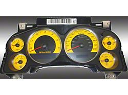 US Speedo Daytona Edition Gauge Face; KMH; Yellow (07-14 Tahoe)