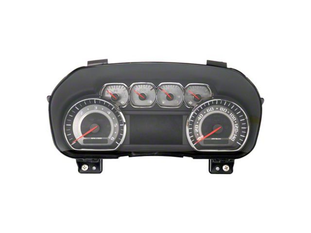 US Speedo Stainless Edition Gauge Face; MPH; White (15-20 Tahoe)