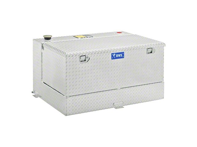 UWS 50-Gallon Aluminum L-Shaped Combo Transfer Tank; Bright (15-24 Canyon)