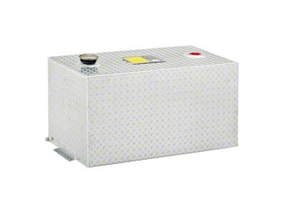 UWS 50-Gallon Aluminum Rectangle Transfer Tank; Bright (15-24 Canyon)