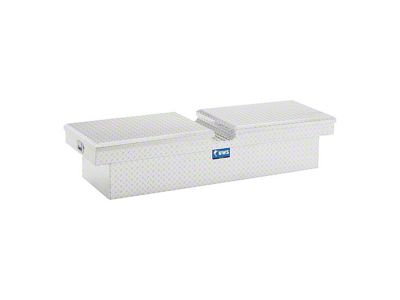UWS 63-Inch Aluminum Gull Wing Crossover Tool Box; Bright (15-24 Canyon)