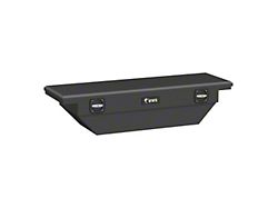 UWS 63-Inch Aluminum Low Profile Secure Lock Angled Tool Box; Matte Black (15-24 Colorado)