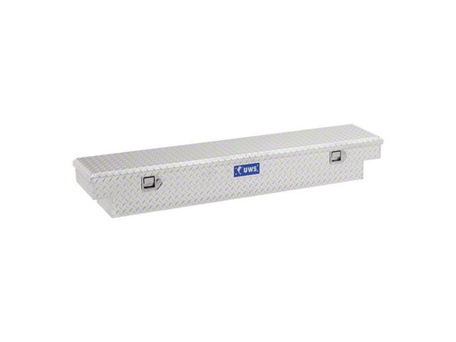 UWS 63-Inch Aluminum Slim-Line Crossover Tool Box; Bright (97-11 Dakota)