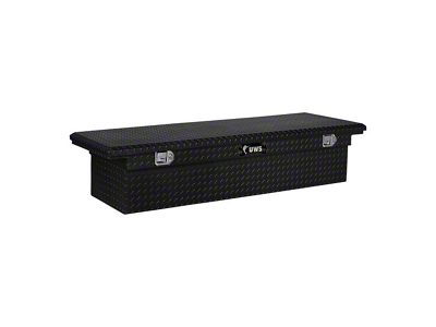 UWS 66-Inch Aluminum Low Profile Crossover Tool Box; Gloss Black (97-03 F-150 Flareside)