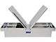 UWS 69-Inch Aluminum Gull Wing Crossover Tool Box; Bright (97-24 F-150 Styleside w/ 6-1/2-Foot & 8-Foot Bed)