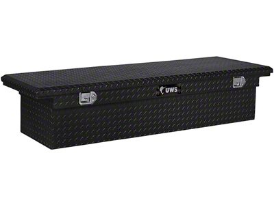 UWS 69-Inch Aluminum Low Profile Crossover Tool Box; Gloss Black (97-24 F-150 Styleside w/ 6-1/2-Foot & 8-Foot Bed)